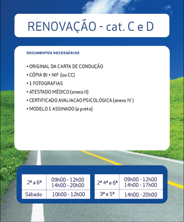 Renovação - Categoria C e D